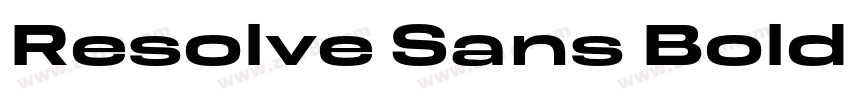Resolve Sans Bold Nr字体转换